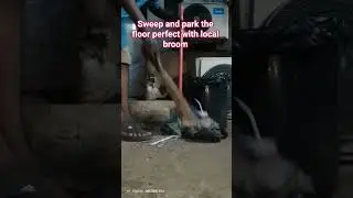 learn sweeping and park dirty with local broom 🧹#trending #viral #clean #foryou #subscribe #ytshort
