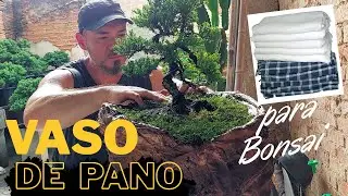 Vaso de Pano para Bonsai