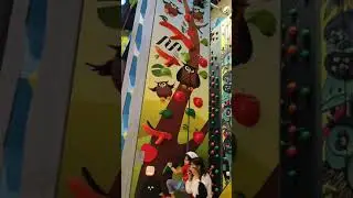INDOOR ROCK CLIMBING.       #fun#indoor#sports #play #indoorclimbing #games #short #rock #children