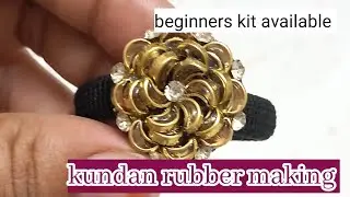 kundan Rubber band making at home/ easy tutorial/ diy craft/ diy/ beginners kit /raw materials/craft