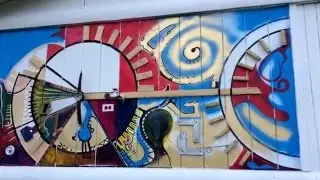 Pintando un Mural