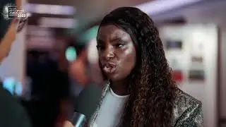 Eni Aluko speaks at the SJA British Sports Journalism Awards 2022 about coverage of women's sport