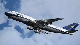 London (LHR) to New York (JFK) in a 747 (BOAC Retro Livery) #747