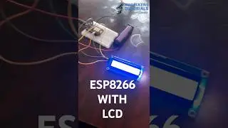 Esp8266 with LCD. WiFi Message Sender. #arduino #robotics