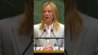 INTERVENTO DI GIORGIA MELONI ALL'ASSEMBLEA GENERALE DELLE NAZIONI UNITE