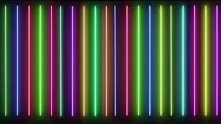 Club Visuals 1086 - Neon Color Lines Background Video