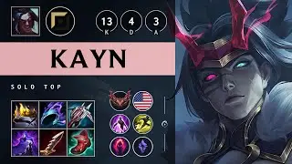 Kayn Top vs Kennen - NA Grandmaster Patch 25.S1.3