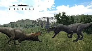 The Isle - Fighting an Allosaurus (With MikeMc9797 & YEET)