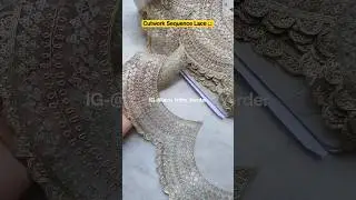 Cutwork sequence lace/small business @DressesLaceDesignNehaSingh #cutworklace #scalloplace #shorts