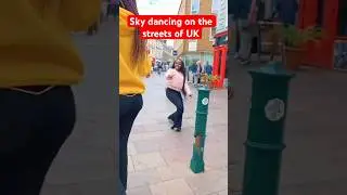 Sky dancing on the streets of Uk #kenya #duet #shortsfeed