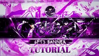 Anime Youtube Banner Tutorial On IbisPaintX | @6ft3 Banner Tutorial