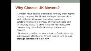 Coventry's Trusted Team for Removals and Storage