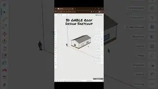 3D Gable Roof House Design Using SketchUp Web (Free Software) | Simple Home Concept
