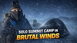 ⚠️BRUTAL 60 MPH WINDS SOLO WINTER SUMMIT CAMP (Pen Y Fan)