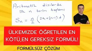 Ülkemizde öğretilen en kötü en gereksiz formülü, formüle gerek duymadan çözebilmek.#ayt