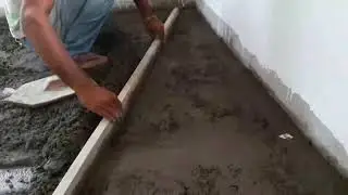 How to apply floor screed on concrete floor.