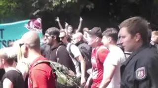 German Nationalists March Through Dortmund