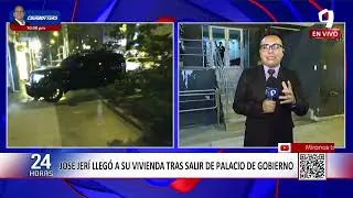 Jos&eacute; Jer&iacute; abandona Palacio de Gobierno tras ser censurado por el Congreso