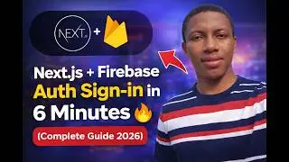 Next.js Firebase Auth Sign-Up Tutorial (2026) – FAST & Beginner Friendly 🚀