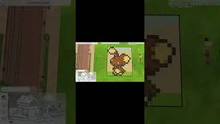 Built Pok&eacute;mon&rsquo;s Buneary in Sims 4 Floors! 🐰🎮 #pok&eacute;mon #sims4build  #sims4 #shortsfeed
