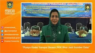 Punya Kader Sampai Bawah PKK Bisa Jadi Sumber Data || KABAR PURWOREJO