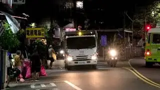 新北市環保局垃圾車057-VK垃圾車夜間收運記錄Taiwan Garbage Truck in New Taipei city，Taiwan (ゴミ収集車、대만 쓰레기차 )
