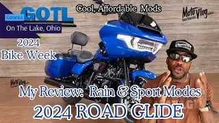 Sport & Rain Mode ,2024 Road Glide+Cool Easy Mods & Bike Week! #motovlog