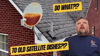 Here's what you do with an old satellite dish!