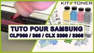 Recharge de toner compatible pour Samsung CLP 360/365/365, CLX 3300/3305/