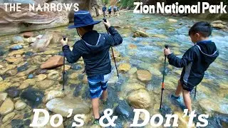 Zion National Park with Kids | Do&rsquo;s And Don&rsquo;ts Hiking The NARROWS with Kids