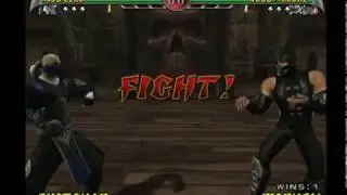 Mortal Kombat Deception &mdash; Саб-Зиро против Нуба-Смоука (бой с дополнительным боссом)