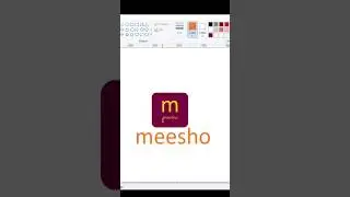 meesho app logo | ms paint drawing easy #viral #laptop #meesho #shorts #art