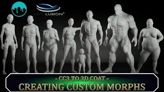 How To Create Custom CC3 Morphs Using 3D Coat. #3DCoat #CC3 #Tutorial