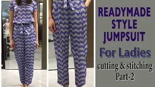 Jumpsuit cutting and stitching for Ladies part-2