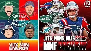 🚨 AFC East Roundtable VICTORY MONDAY - Bills, Phins & Jets WIN | Pats Giants MNF PREVIEW