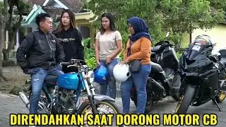 ISTRI BOS MUDA DIHINA DAN DITERTAWAKAN KARENA DORONG MOTOR CB, BOS MUDA DATANG NAIK NINJA ZX