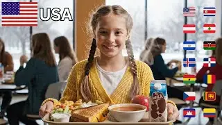 Сможет ли школьная система питания США наконец одержать победу? 🇺🇸 против 13 стран (4K)