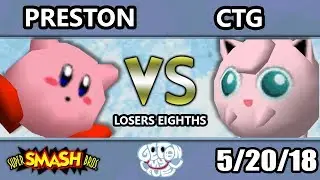 GOML 2018 - GODS | Preston (Kirby) Vs. CTG (Jigglypuff) SSB64 Losers Eighths