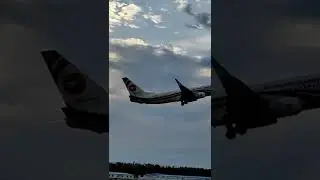 Cox's bazar airport, Biman Bangladesh airlines take off.