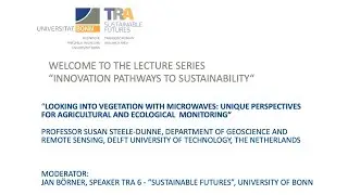 Lecture Series &ldquo;Innovation Pathways to Sustainability&rdquo;: Prof. Susan Steele-Dunne