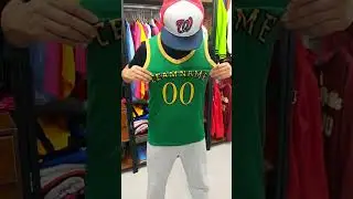 UKSN Custom Grass Green Black Old Gold Team Basketball Jersey. #basketballjerseys #customjersey