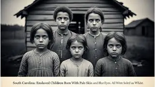 Slave Children in South Carolina Born With Pale Skin and Blue Eyes Were Sold as White