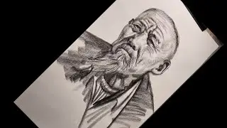 How to Draw a Hyper Realistic Old Man Face Step by Step