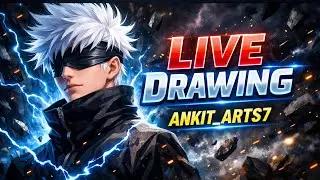Gojo saturo drawing 🎨 #art #gojo #anime #drawing #Ankit_Arts7