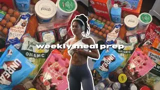WEEKLY MEAP PREP | high protein recipes, crockpot dinner, macro friendly