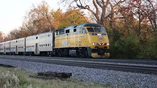 Metra 90 Chicago Northwestern Unit leading a train at Edison Park Metra Station 
