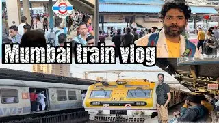 Mumbai local train 🚊 vlog || #fristvlog #mumbai #mumbaivlog #danishvlogs