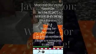 Minecraft live event! #minecraft #shorts #join #freejoin #event #minecraftevent #live #liveevent