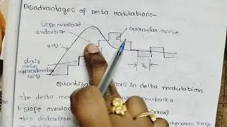 Advantages and disadvantages of Delta modulation|Digital communications|