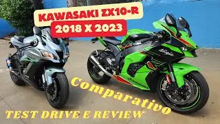 Comparativo Kawasaki Zx10R 2018 e Zx10R 2023. Zx10r Old and New!!!